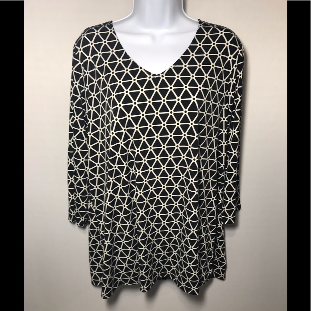 Chico’s Long Sleeve Black Shirt Size Large or 2